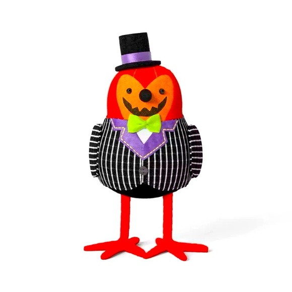 Target NWT 2024 Hyde and Eek Halloween Bird “Gourdon” Featherly Friends - Picture 1 of 7